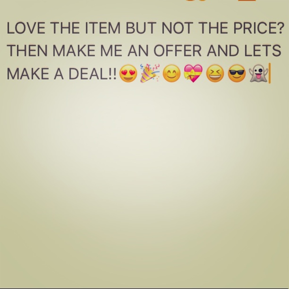 Make me some offers!